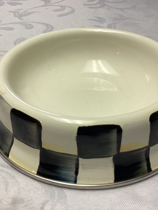 MacKenzie-Childs Other - MACKENZIE CHILDS Pet Bowl Cat Dog Bowl for Food Water Courtly Check